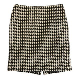 Talbots Black and White Houndstooth Pencil Skirt